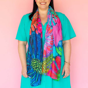 Garden Of Eden Long Scarf - Scarf - Ruby Olive