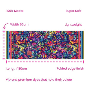 Garden Of Oz Long Scarf - Scarf - Ruby Olive