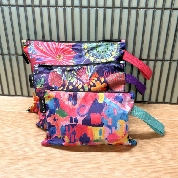 Garden Wonderland Pouch Trio - Pouch - Ruby Olive