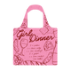 Girl Dinner Menu Reusable Shopping Bag