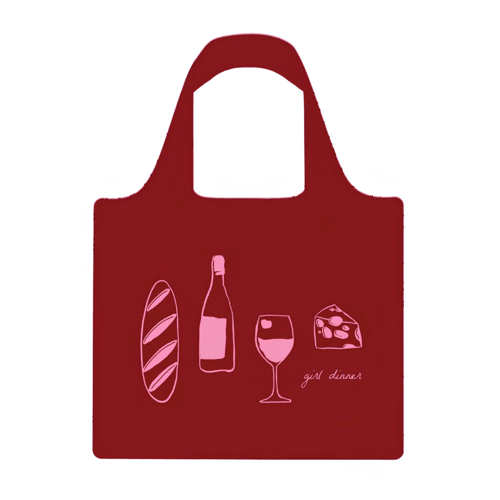 Girl Dinner Plus Rose Reusable Shopping Bag - Bag - Ruby Olive