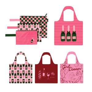 Girls Night Pouch Trio and Shopping Bag Bundle - Bundle - Ruby Olive