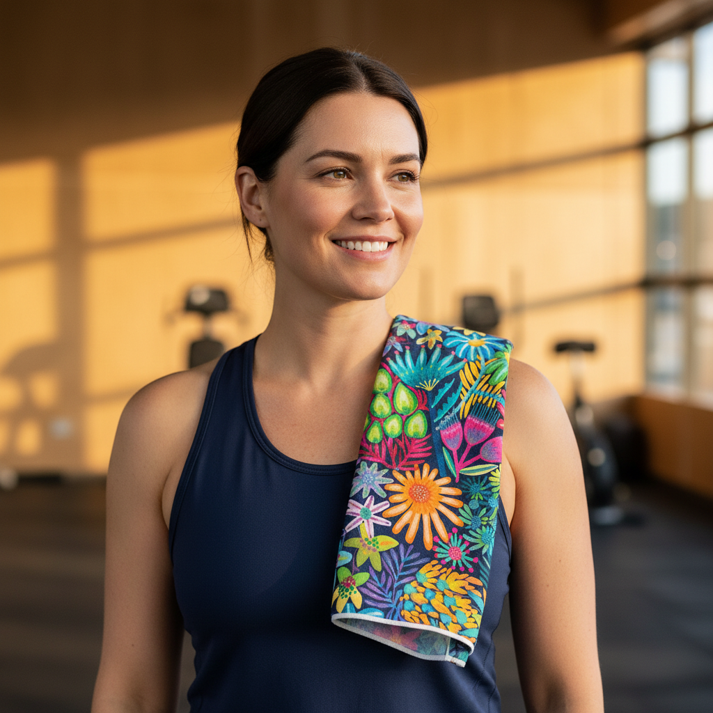 Gym 1 - Towel Over Shoulder