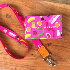 Lolly Jar Pink Lanyard - Lanyards - Ruby Olive