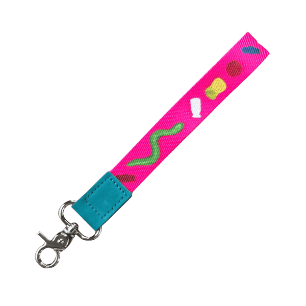 Lolly Jar Pink Wristlet Keychain - Keychain - Ruby Olive