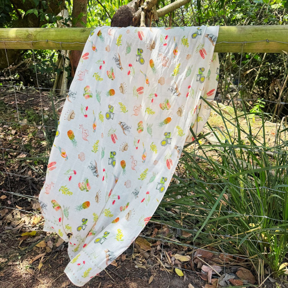 Loving Our Sunburnt Country Modal Long Scarf - Scarf - Ruby Olive