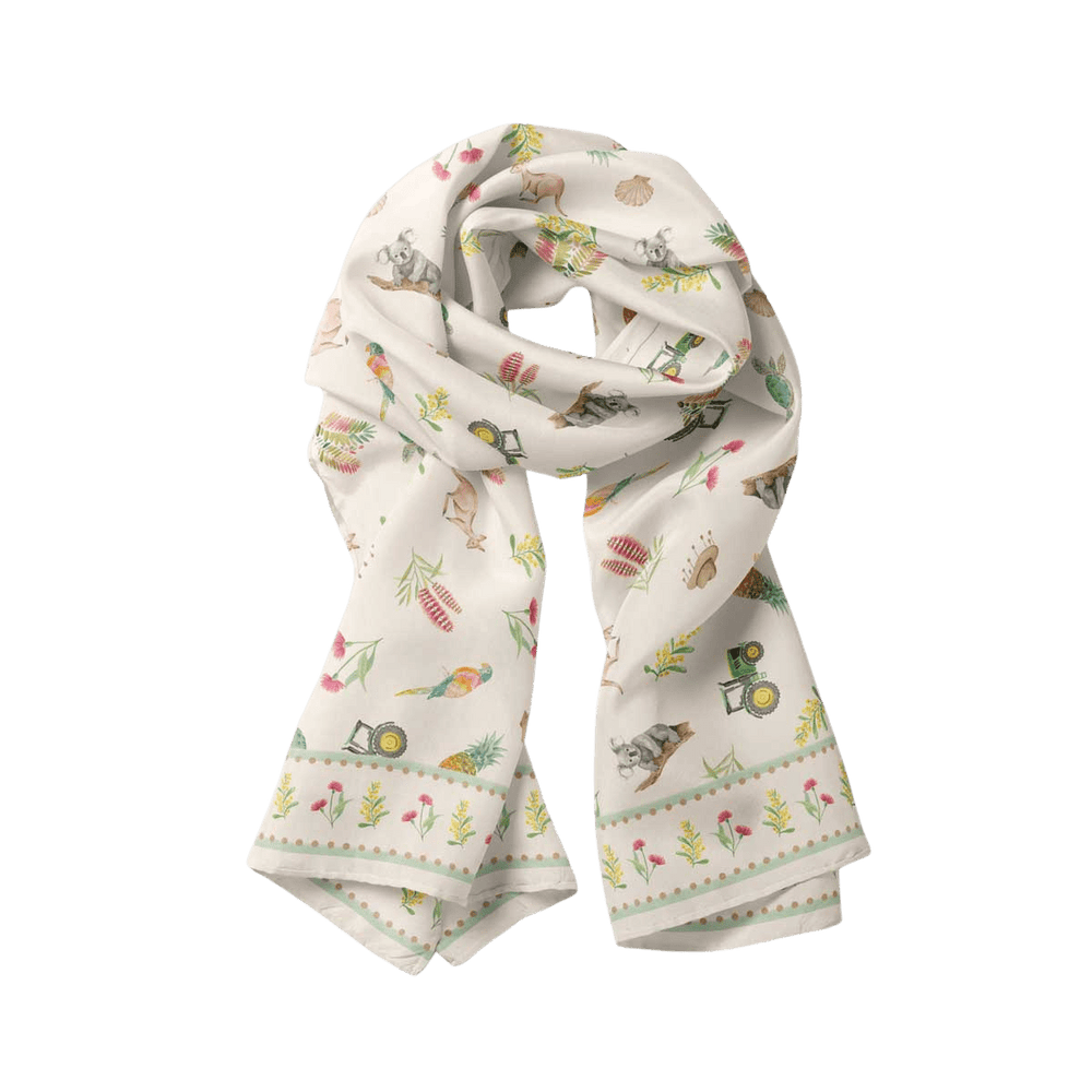 Loving Our Sunburnt Country Modal Long Scarf - Scarf - Ruby Olive