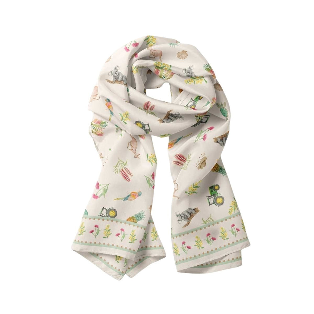 Loving Our Sunburnt Country Modal Long Scarf - Scarf - Ruby Olive