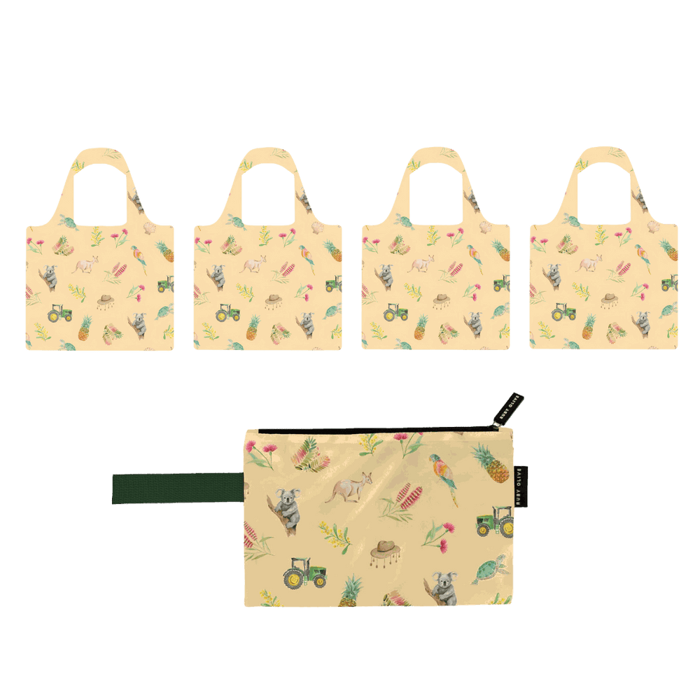 Loving Our Sunburnt Country Shopper and Pouch Bundle - Bundle - Ruby Olive