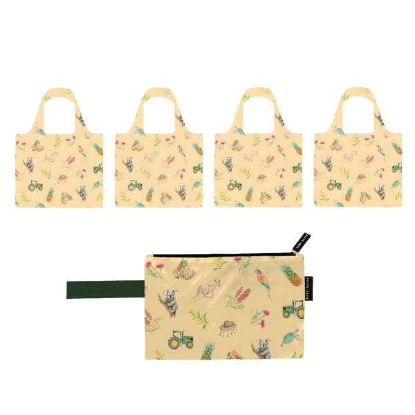 Loving Our Sunburnt Country Shopper and Pouch Bundle - Bundle - Ruby Olive