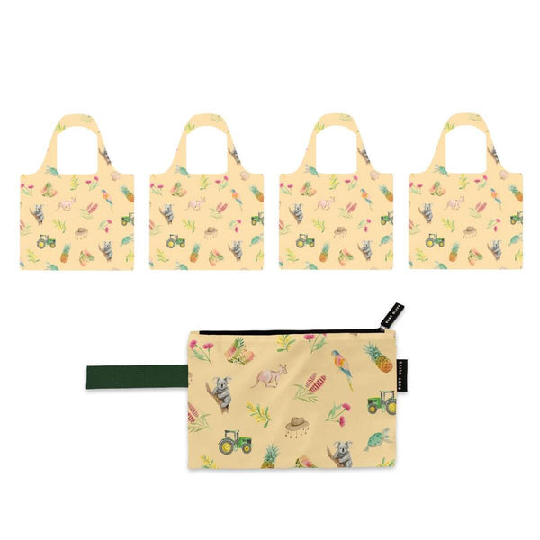 Loving Our Sunburnt Country Shopper and Pouch Bundle - Bundle - Ruby Olive