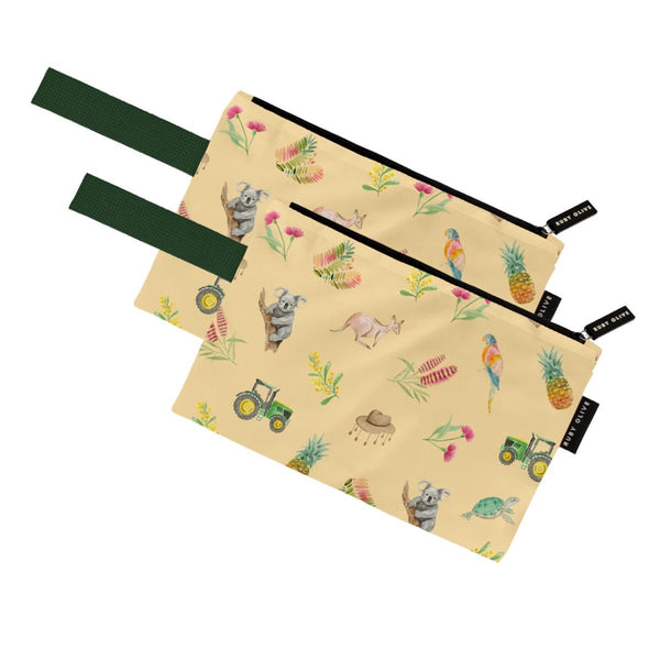 Loving Our Sunburnt Country Small Pouch 2 Pack - Pouch - Ruby Olive