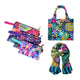 Mellow Meadow Bundle | Shopping Bag, Pouch Trio & Scarf