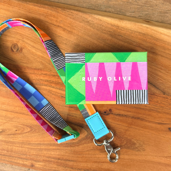 Neon Tea Party Lanyard - Lanyards - Ruby Olive