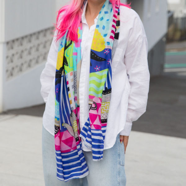 Neon Tea Party Scarf - Scarf - Ruby Olive