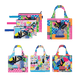 Neon Tea Party Shopping Bag and Pouch Trio Bundle