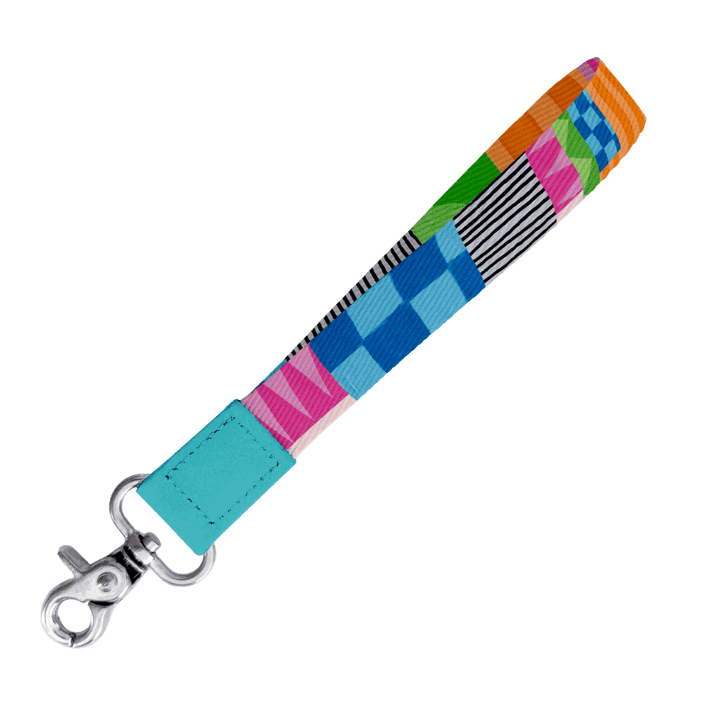 Neon Tea Party Wristlet Keychain - Keychain - Ruby Olive