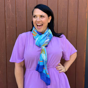 Out Of The Blue Long Scarf - Scarf - Ruby Olive