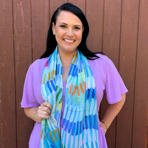 Out Of The Blue Long Scarf - Scarf - Ruby Olive