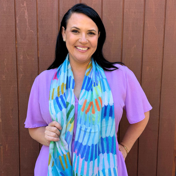 Out Of The Blue Long Scarf - Scarf - Ruby Olive