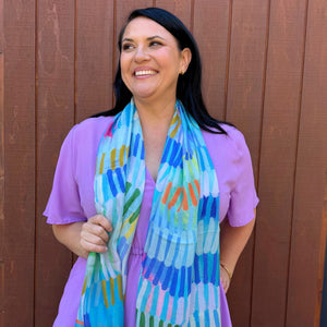 Out Of The Blue Long Scarf - Scarf - Ruby Olive