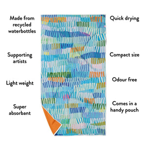 Out Of The Blue Quick Small Microfibre Dry Towel - Towel - Ruby Olive