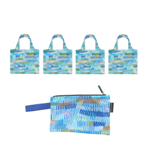 Out Of The Blue Shopping Bag and Pouch Bundle - Ruby Olive