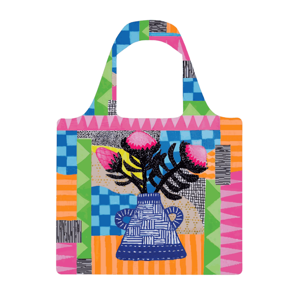 Protea Party Reusable Shopping Bag - Bag - Ruby Olive