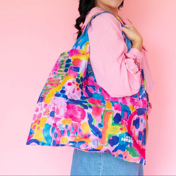 Rainbow Fields Bundle | Shopping Bag, Pouch Trio & Scarf - Bundle - Ruby Olive