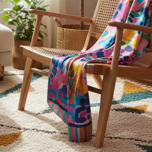 Rainbow Fields Bundle | Shopping Bag, Pouch Trio & Scarf - Bundle - Ruby Olive