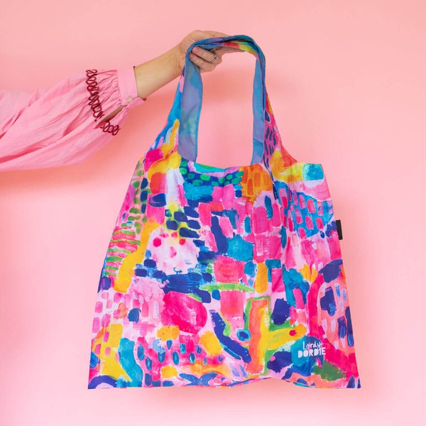 Rainbow Fields Bundle | Shopping Bag, Pouch Trio & Scarf - Bundle - Ruby Olive