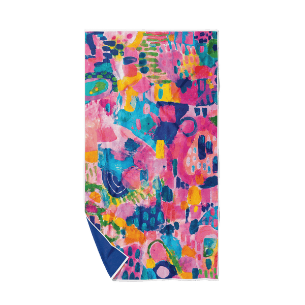Rainbow Fields Quick Dry Small Microfibre Towel - Towel - Ruby Olive