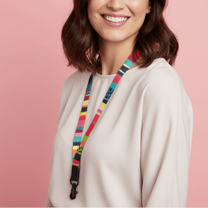 Rainbow Stripe Lanyard - Lanyards - Ruby Olive