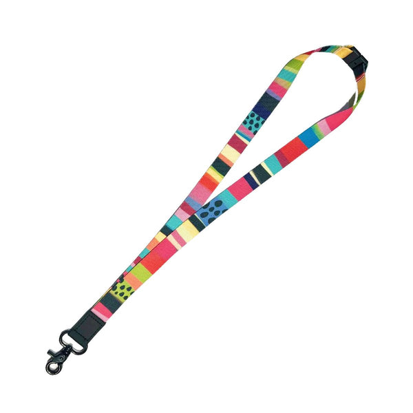 Rainbow Stripe Lanyard - Lanyards - Ruby Olive