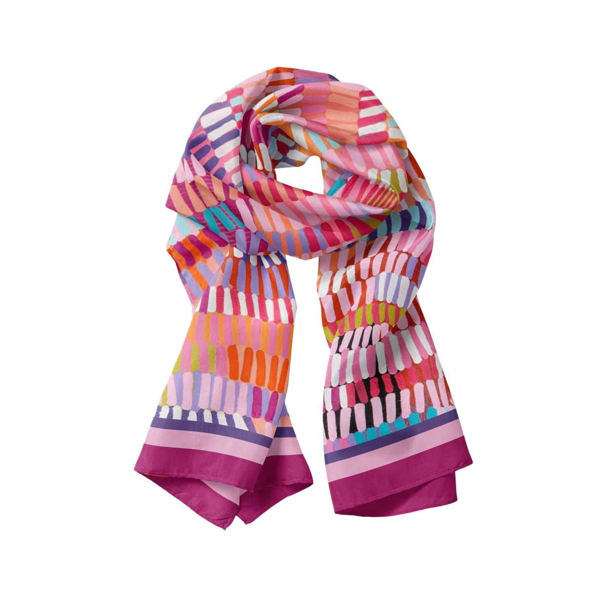 Raspberry Gelato Long Scarf – 100% Modal | Ruby Olive