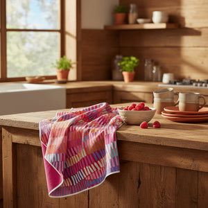 Raspberry Gelato Quick Dry Small Microfibre Towel - Towel - Ruby Olive