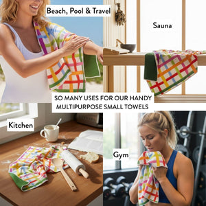 Ready Or Not Quick Dry Small Microfibre Towel - Towel - Ruby Olive