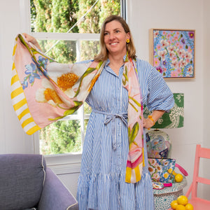 RO x Kate Quinn Lots of Lemons Long Scarf - Scarf - Ruby Olive