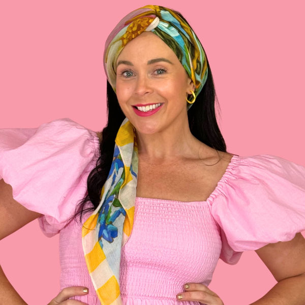 RO x Kate Quinn Lots of Lemons Long Scarf - Scarf - Ruby Olive