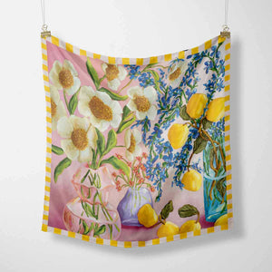 RO x Kate Quinn Lots of Lemons Square Scarf - Scarf - Ruby Olive