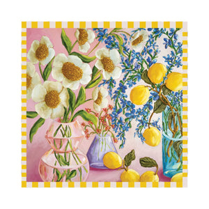 RO x Kate Quinn Lots of Lemons Square Scarf - Scarf - Ruby Olive