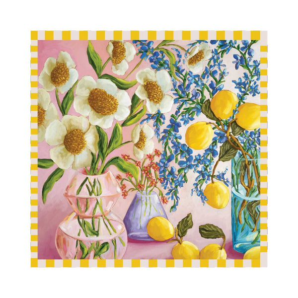 RO x Kate Quinn Lots of Lemons Square Scarf - Scarf - Ruby Olive
