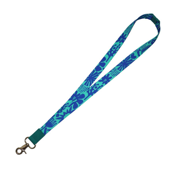 RO x Lordy Dordie Block Party Lanyard - Aqua Blue - Lanyards - Ruby Olive