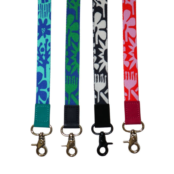 RO x Lordy Dordie Block Party Lanyard - Green Blue - Lanyards - Ruby Olive