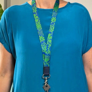 RO x Lordy Dordie Block Party Lanyard - Green Blue - Lanyards - Ruby Olive