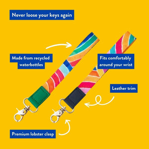 RO x Lordy Dordie Rainbows Wrist Lanyard (3 Options) - Lanyards - Ruby Olive