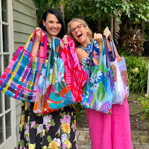 RO x Steph Chapman Edible Blooms Reusable Shopping Bag - Bag - Ruby Olive