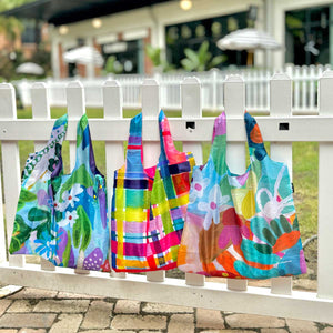 RO x Steph Chapman Edible Blooms Reusable Shopping Bag - Bag - Ruby Olive