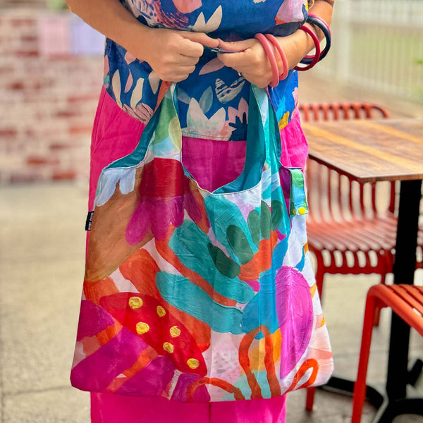 RO x Steph Chapman Edible Blooms Reusable Shopping Bag - Bag - Ruby Olive