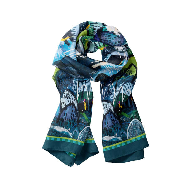 Summer Rain Modal Long Scarf - Scarf - Ruby Olive